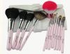 Makeup brush kit with ...