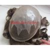  Indian Human Hair Toupee for Black Man with Natural Hairline