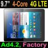 Cheapest 9.7inch quad-core Android tablet pc built-in 4G And retina 