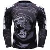 Men Long Sleeve Quick Dry Compression Shirts Rash Guard Bjj Rashguard MMA Rash Guards