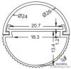 CTI/SGS/RoHS T8 Semi-clear PC Tube Cover