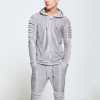 Latest design wholesale custom velour tracksuits men