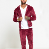 Latest design wholesale custom velour tracksuits men