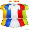 2014 Custom wholesale Paintless uniforms blank soccer jersey