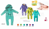 Cotton fleece kids sweatsuit / overall