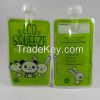 Customized reusable baby food pouch BPA free