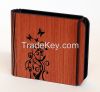 Laser cut wooden paper block holder with butterfly design