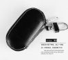 Leather car key case with car brand logo