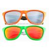 Colorful clear frogskin glasses free logo printing samples