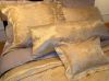 silk bedding set and s...