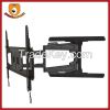 Large screen retractable Ultra-Slim Single arm Tilt and Swivel Economical Flat Panel TV Wall Mount