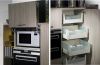 Mdf melamine door kitchen cabinet model