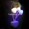 mushroom light, colorful optically controlled night light,