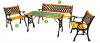 garden furniture set outdoor cast iron table