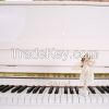 Carod white baby upright piano C23W