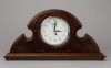 Desk clock made from walnut wood