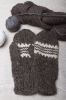 Woolen mittens knitted...
