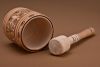 Carved mortar and pestle, Wooden mortar and pestle