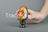 Decorative egg with a holder "Bird in flowers"