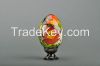 Decorative egg with a holder "Bird in flowers"