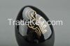 Decorative egg with a holder "Bird in flowers"