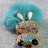 Real Rabbit fur keychain