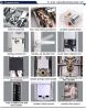 Silvery Hotel lock with LED light intelligent lock mortise lock