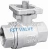 NPT/BSPT/BSPP 2PC/3PC Stainless Steel  Ball Valve With ISO5211 MOUNTING PAD, 1000WOG