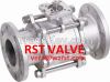 STAINLESS STEEL 3PC FLANGED END BALL VALVE, GB/ASME/DIN