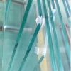 Custom 12mm starfire Ultra Clear Tempered Safety glass for Comercial interior Railing systems