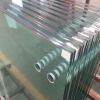 Interior frameless handrail tempered laminated glass panels