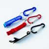 Metal Aluminum Carabiner Key Chain Ring with Beer Bottle Opener