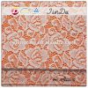 Fancy nylon colorful nice flower embroidery lace fabric design for dre