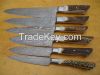 Kitchen Knife set Damascus steel chef knives custom cook 1071-BH