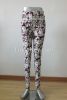 New 2014 Women printed Leggings  Ladies Slim Pencil Pants Plus Size Cotton Long Trousers