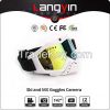 Sport ski helmet camera goggles snow glasses with smart 1080p video double anti-fog UV protection lens