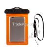 For i6 waterproof case, new style mobile phone waterproof cover with neck strap