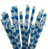 Factory Wholesale Drinking Straw, Paper Straws, Striped paper straws