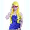 Non-mainstream color wig Long curly white hair long bangs Ball head st