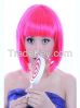 Color Bob wig Purple s...