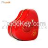 Mini heart shaped chocolate candy tin box