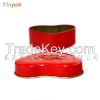 Mini heart shaped chocolate candy tin box