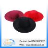 2015 hot selling women ladies wool felt wide brim floppy hat cloche hat 