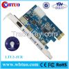 PCIE to 3port usb3.0 with RJ45 female 10GB lan ethetnet converter card