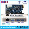 PCIE to 3port usb3.0 with RJ45 female 10GB lan ethetnet converter card