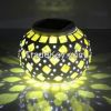 Solar Led Mosaic Jar T...