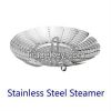 Stainless steel foldable steamer basket/ food steamer insert