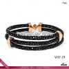 2014 Lastest Design Men Black Genuine Stingray Leather Bracelet