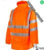 HI VIS Two-Tone Softshell Work Safety Jacket Coat High Visibility WorkwearÂ 