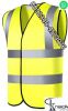 HI VIS Two-Tone Softshell Work Safety Jacket Coat High Visibility WorkwearÂ 